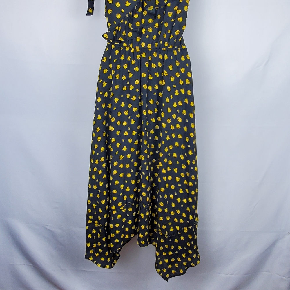 Who What Wear Black Floral Dress XS - Picture 15 of 16